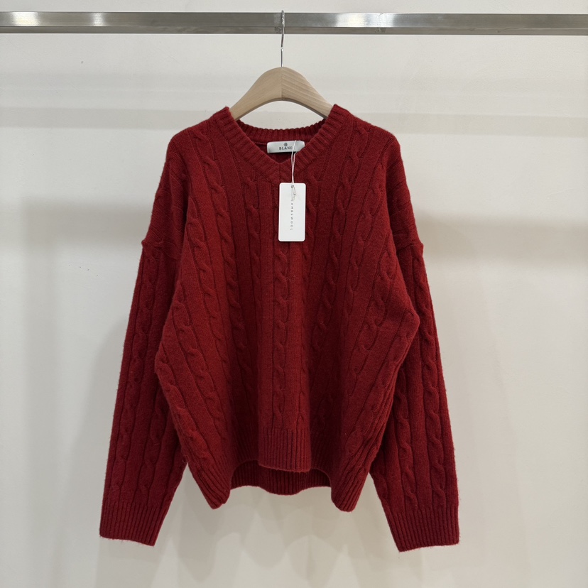 BLANC-A韓國代購㊣女士新品25秋冬職業休閑時尚針織衫羊毛BLANC-A針織衫圖色4