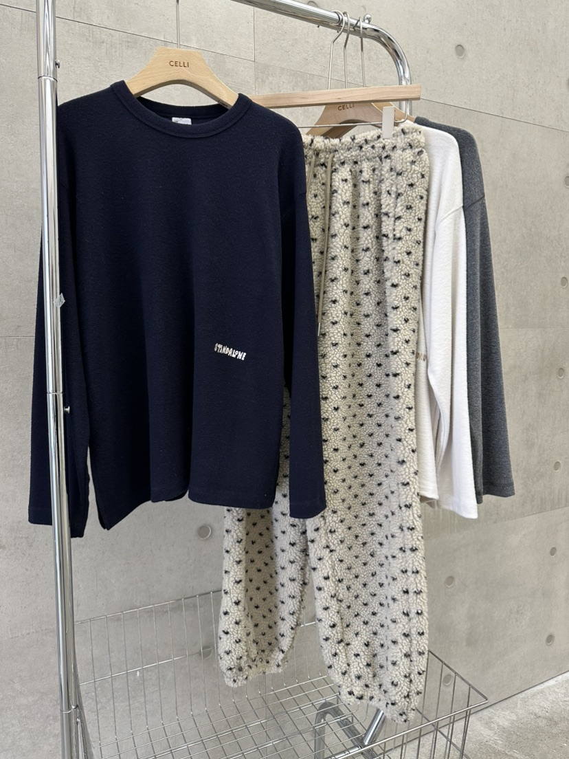 CELLI韓國代購㊣女士新品熱賣休閑推薦職業25秋冬長袖T恤刺繡絨CELLI長袖T恤