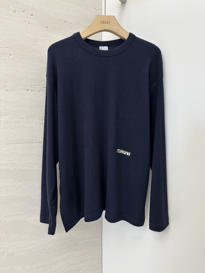 CELLI韓國代購㊣女士新品熱賣休閑推薦職業25秋冬長袖T恤刺繡絨CELLI長袖T恤圖色2
