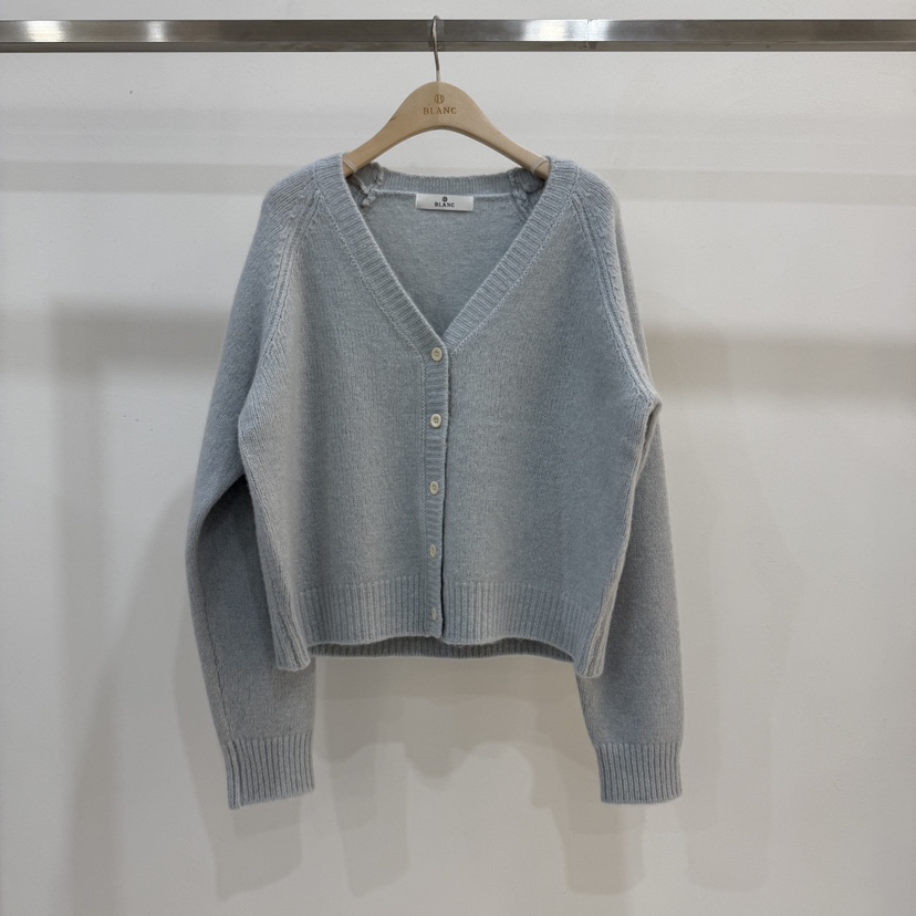 BLANC-A韓國代購㊣女士新品25秋冬推薦職業針織衫開襟衫羊毛BLANC-A針織衫圖色1