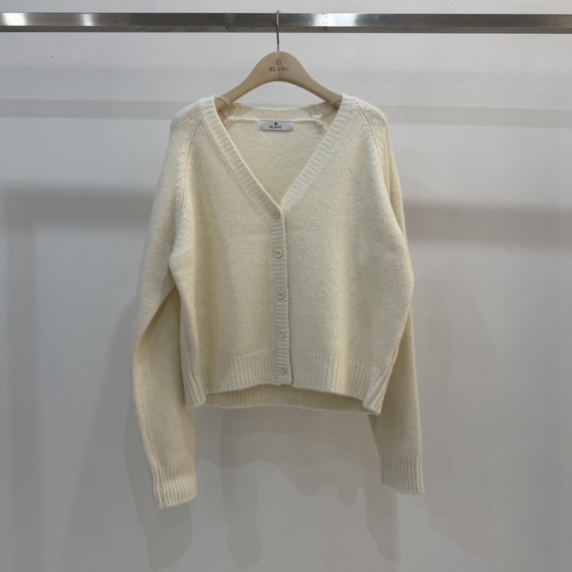 BLANC-A韓國代購㊣女士新品25秋冬推薦職業針織衫開襟衫羊毛BLANC-A針織衫圖色2