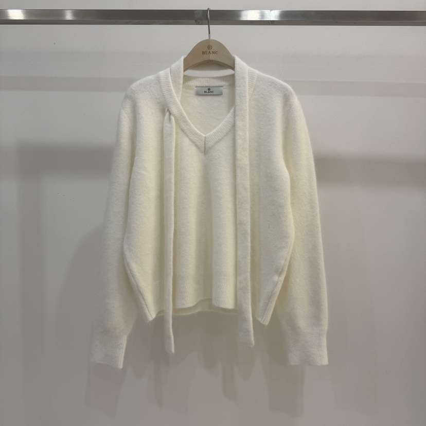 BLANC-A韓國代購㊣女裝新品時尚人氣休閑熱賣25秋冬針織衫浣熊BLANC-A針織衫圖色1