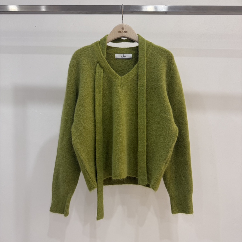 BLANC-A韓國代購㊣女裝新品時尚人氣休閑熱賣25秋冬針織衫浣熊BLANC-A針織衫圖色2