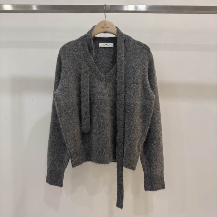 BLANC-A韓國代購㊣女裝新品時尚人氣休閑熱賣25秋冬針織衫浣熊BLANC-A針織衫圖色3