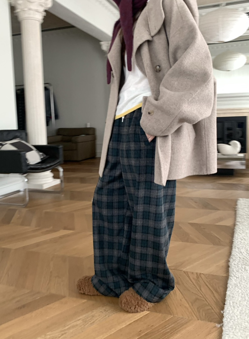 PEBBLE東大門㊣代購女裝新款25秋冬職業時尚休閑人氣休閑褲PEBBLE休閑褲