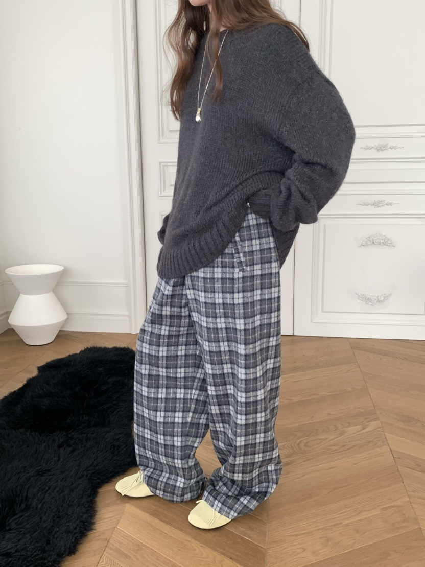 PEBBLE東大門㊣代購女裝新款25秋冬職業時尚休閑人氣休閑褲PEBBLE休閑褲