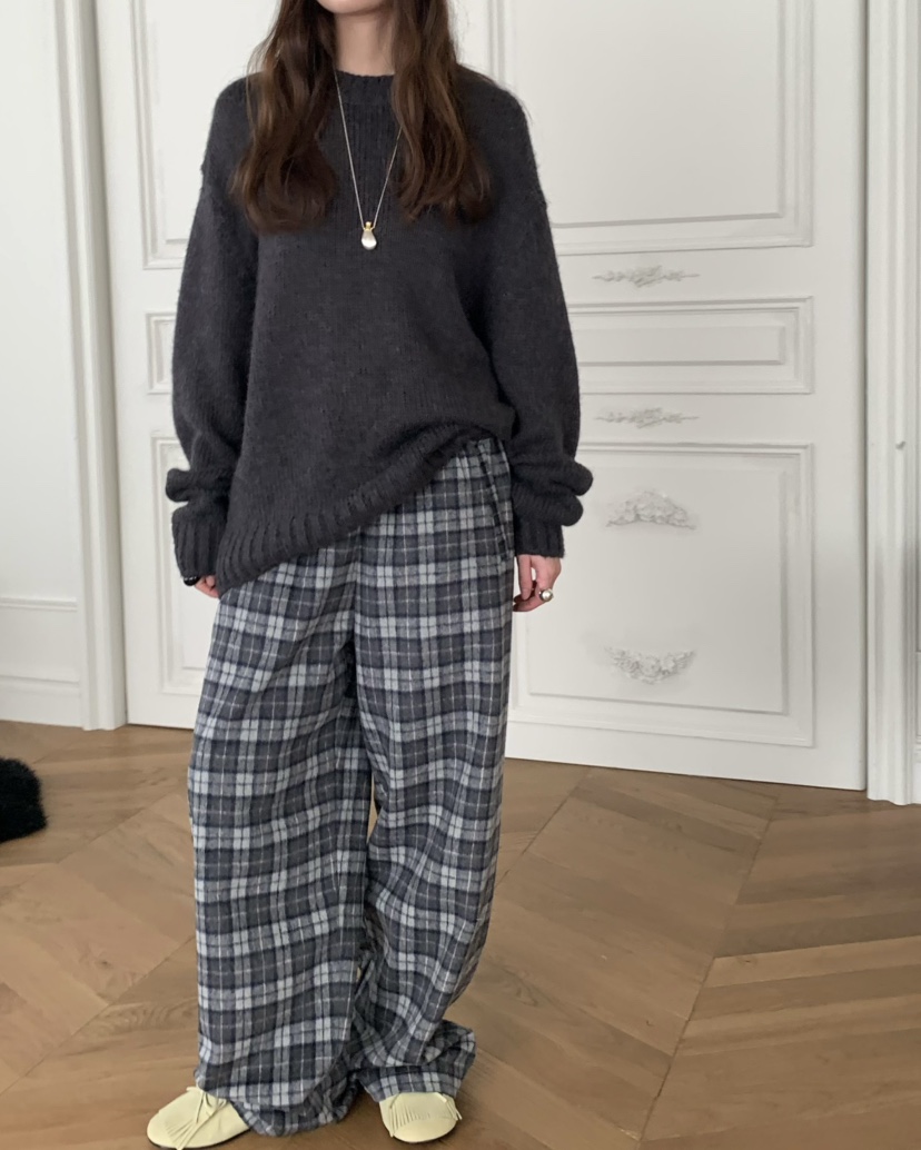 PEBBLE東大門㊣代購女裝新款25秋冬職業時尚休閑人氣休閑褲PEBBLE休閑褲