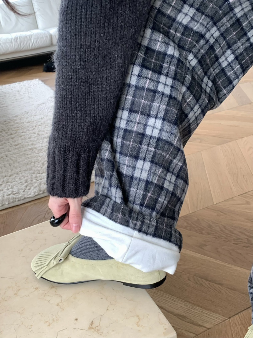 PEBBLE東大門㊣代購女裝新款25秋冬職業時尚休閑人氣休閑褲PEBBLE休閑褲