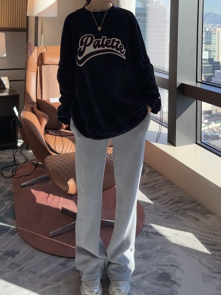 PALETTE-Q東大門㊣代購女裝新品推薦25秋冬人氣休閑褲喇叭PALETTE-Q休閑褲