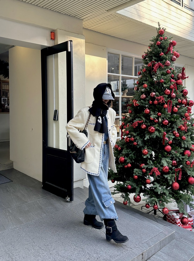 ZEROZERO韓國直郵㊣女士新款人氣熱賣職業時尚夾克粗花呢羊毛ZEROZERO夾克