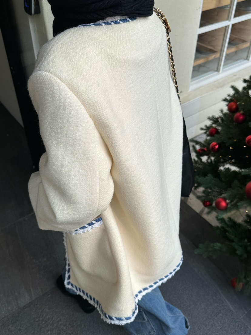 ZEROZERO韓國直郵㊣女士新款人氣熱賣職業時尚夾克粗花呢羊毛ZEROZERO夾克