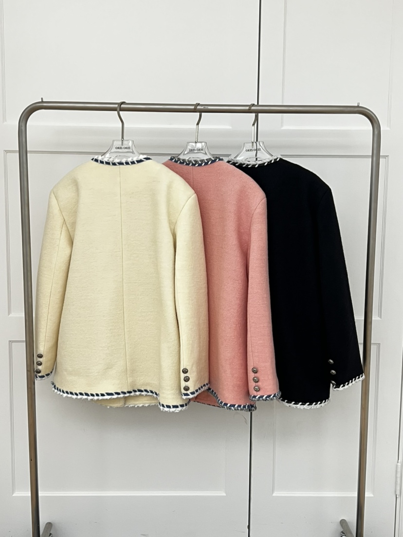 ZEROZERO韓國直郵㊣女士新款人氣熱賣職業時尚夾克粗花呢羊毛ZEROZERO夾克