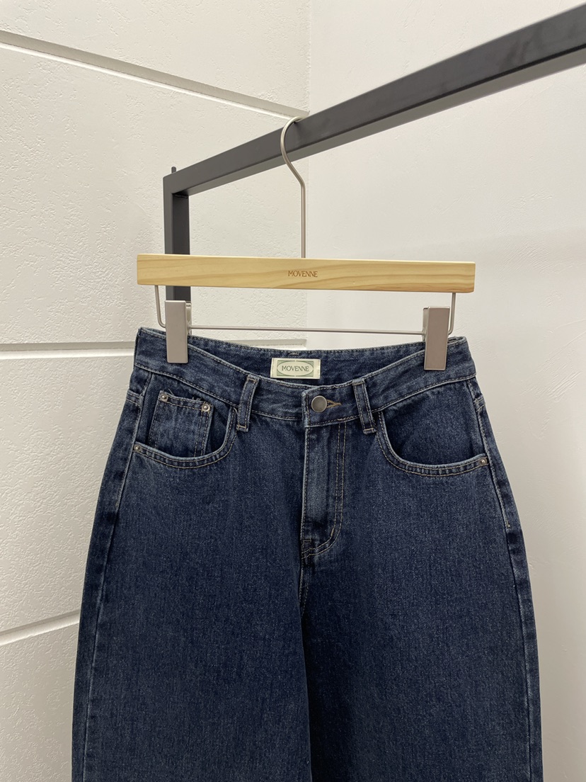 MOVENNE韓國代購㊣女裝新品時尚熱賣推薦休閑職業人氣牛仔褲MOVENNE牛仔褲