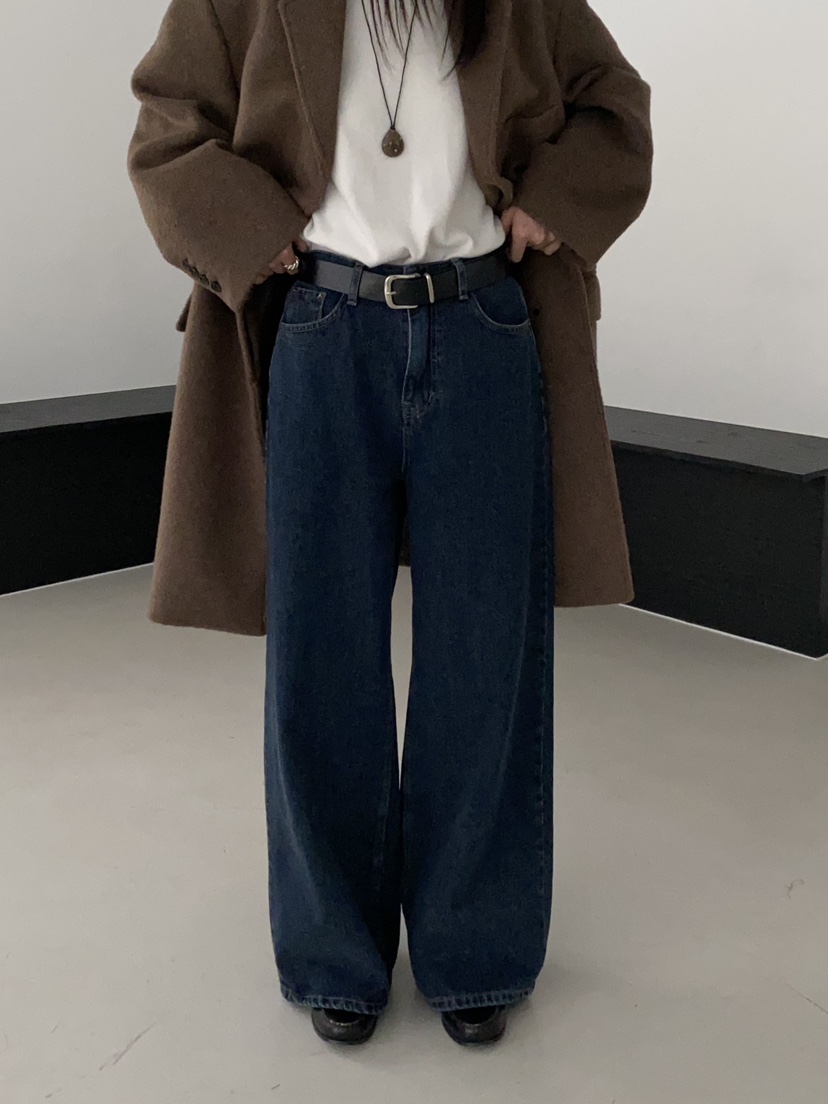 MOVENNE韓國代購㊣女裝新品時尚熱賣推薦休閑職業人氣牛仔褲MOVENNE牛仔褲