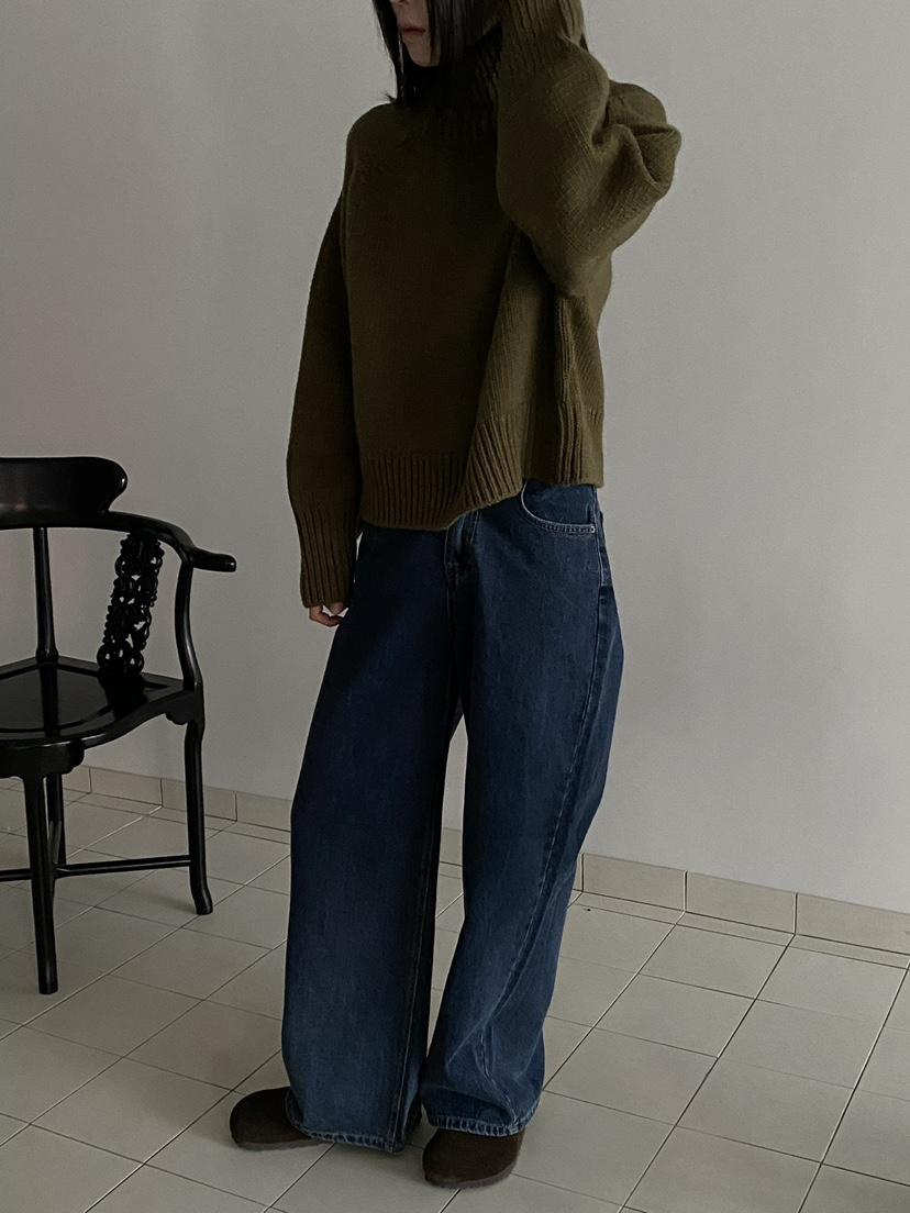 MOVENNE韓國代購㊣女裝新品時尚熱賣推薦休閑職業人氣牛仔褲MOVENNE牛仔褲