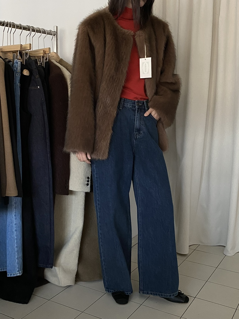 MOVENNE韓國代購㊣女裝新品時尚熱賣推薦休閑職業人氣牛仔褲MOVENNE牛仔褲