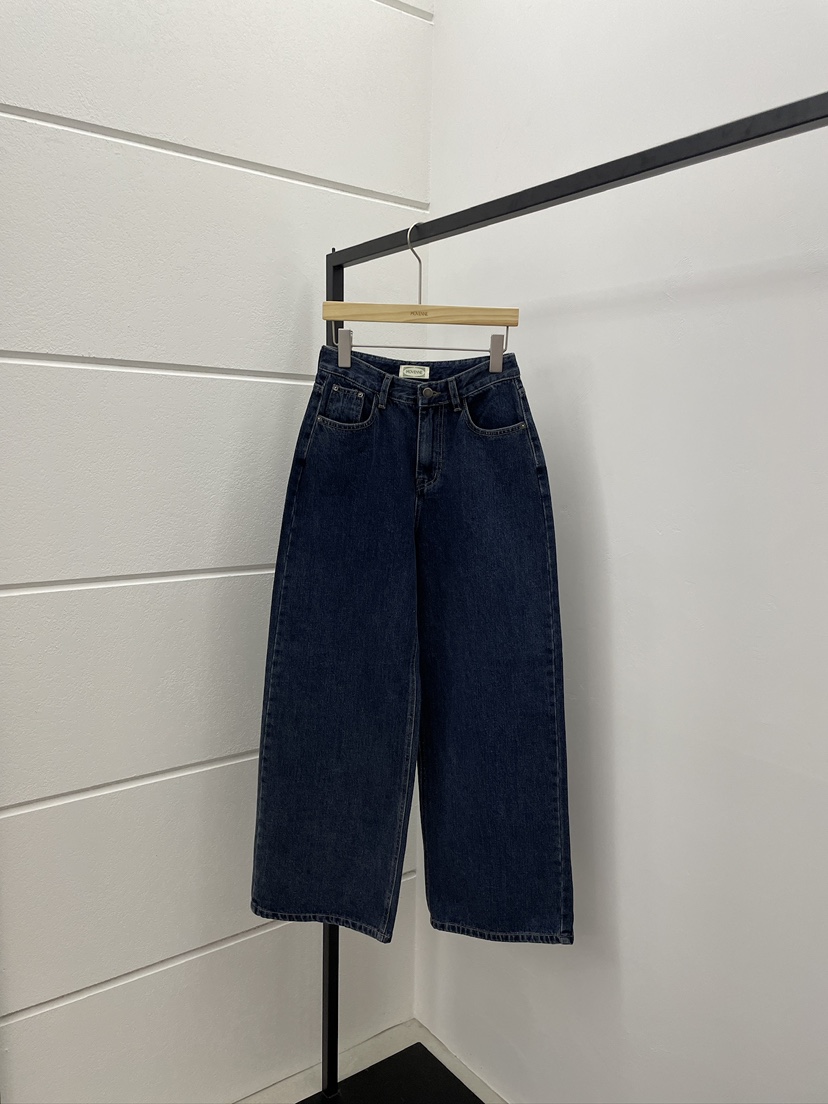 MOVENNE韓國代購㊣女裝新品時尚熱賣推薦休閑職業人氣牛仔褲MOVENNE牛仔褲圖色1