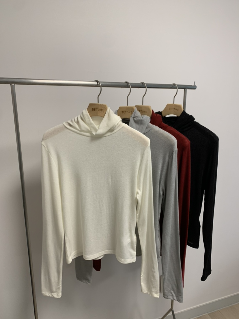 BETONE東大門㊣實拍女士新款休閑25秋冬職業人氣時尚長袖T恤BETONE長袖T恤