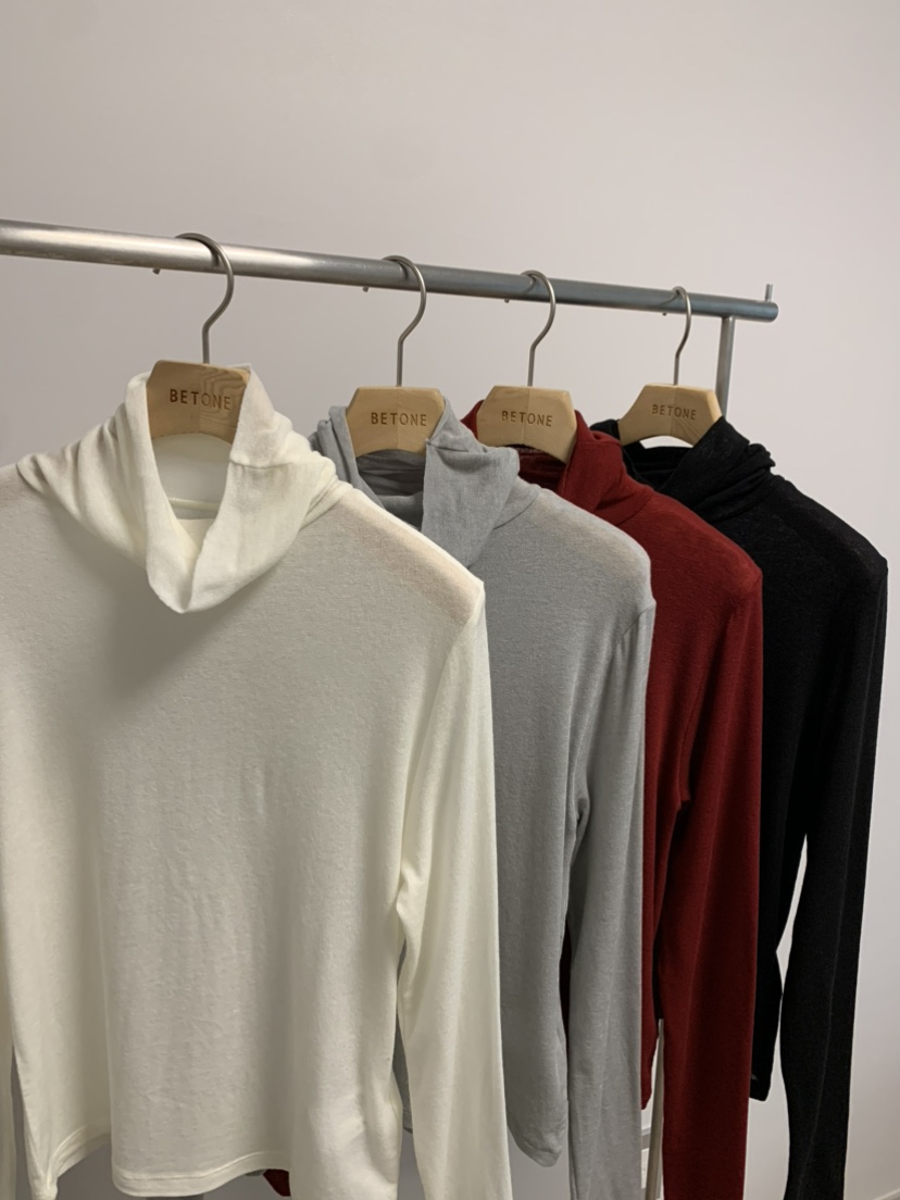 BETONE東大門㊣實拍女士新款休閑25秋冬職業人氣時尚長袖T恤BETONE長袖T恤