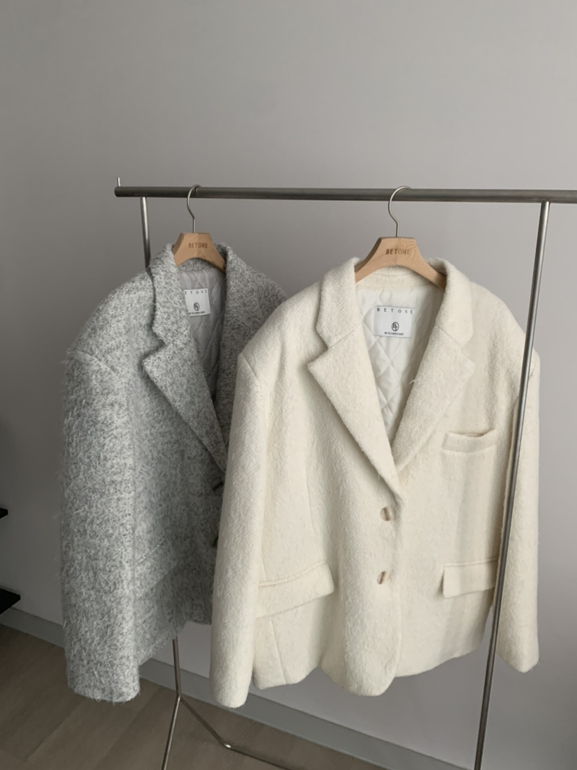 BETONE韓國直郵㊣女士新款休閑25秋冬時尚推薦熱賣短款大衣BETONE短款大衣