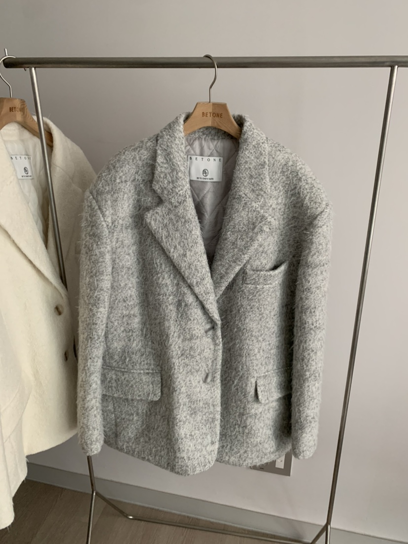 BETONE韓國直郵㊣女士新款休閑25秋冬時尚推薦熱賣短款大衣BETONE短款大衣圖色2