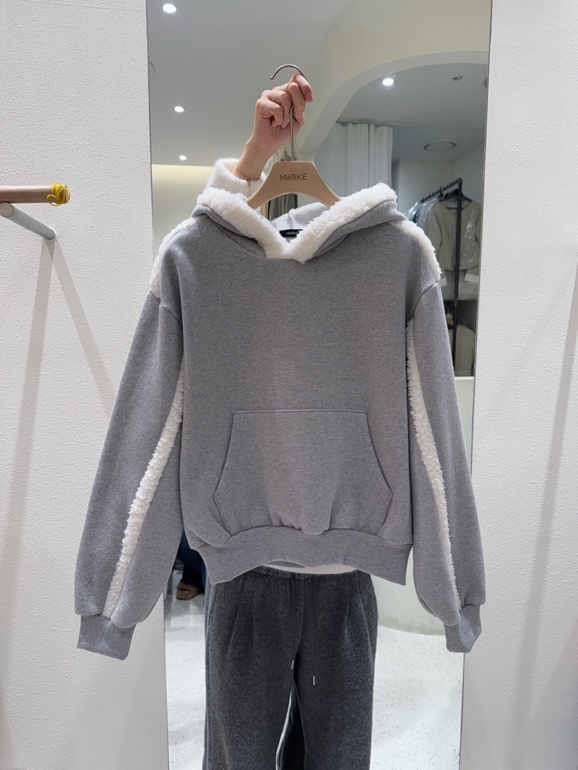 MARKE-P東大門㊣代購女士新品推薦熱賣職業衛衣連帽衫抓絨MARKE-P衛衣圖色2