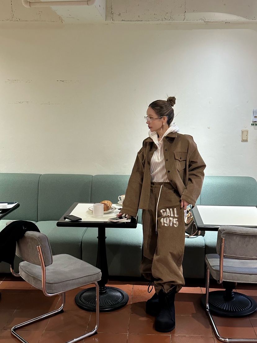 ZEROZERO東大門㊣代購女裝新款職業時尚休閑25秋冬夾克燈芯絨ZEROZERO夾克