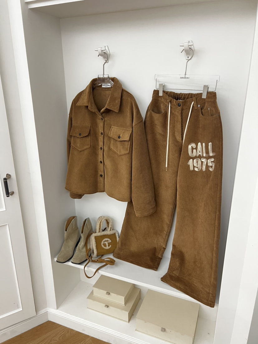 ZEROZERO東大門㊣代購女裝新款職業時尚休閑25秋冬夾克燈芯絨ZEROZERO夾克