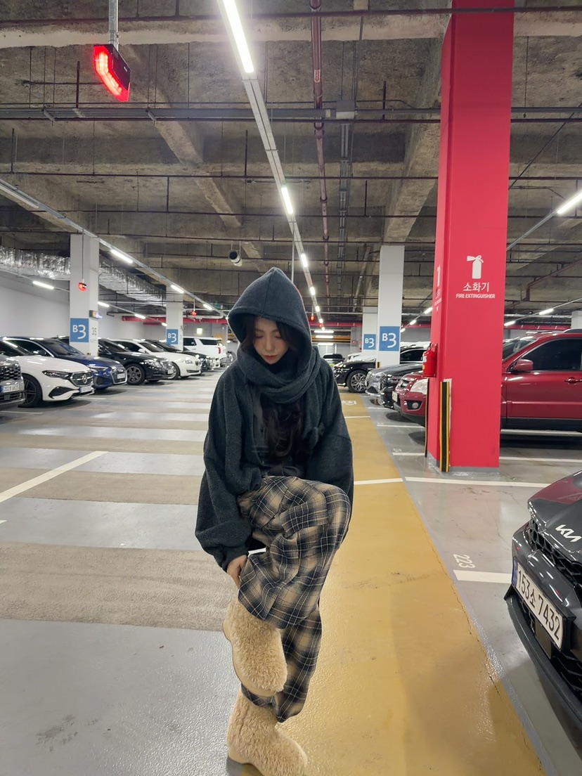 PALETTE-Q東大門㊣代購女裝新品時尚熱賣推薦職業休閑褲格子PALETTE-Q休閑褲