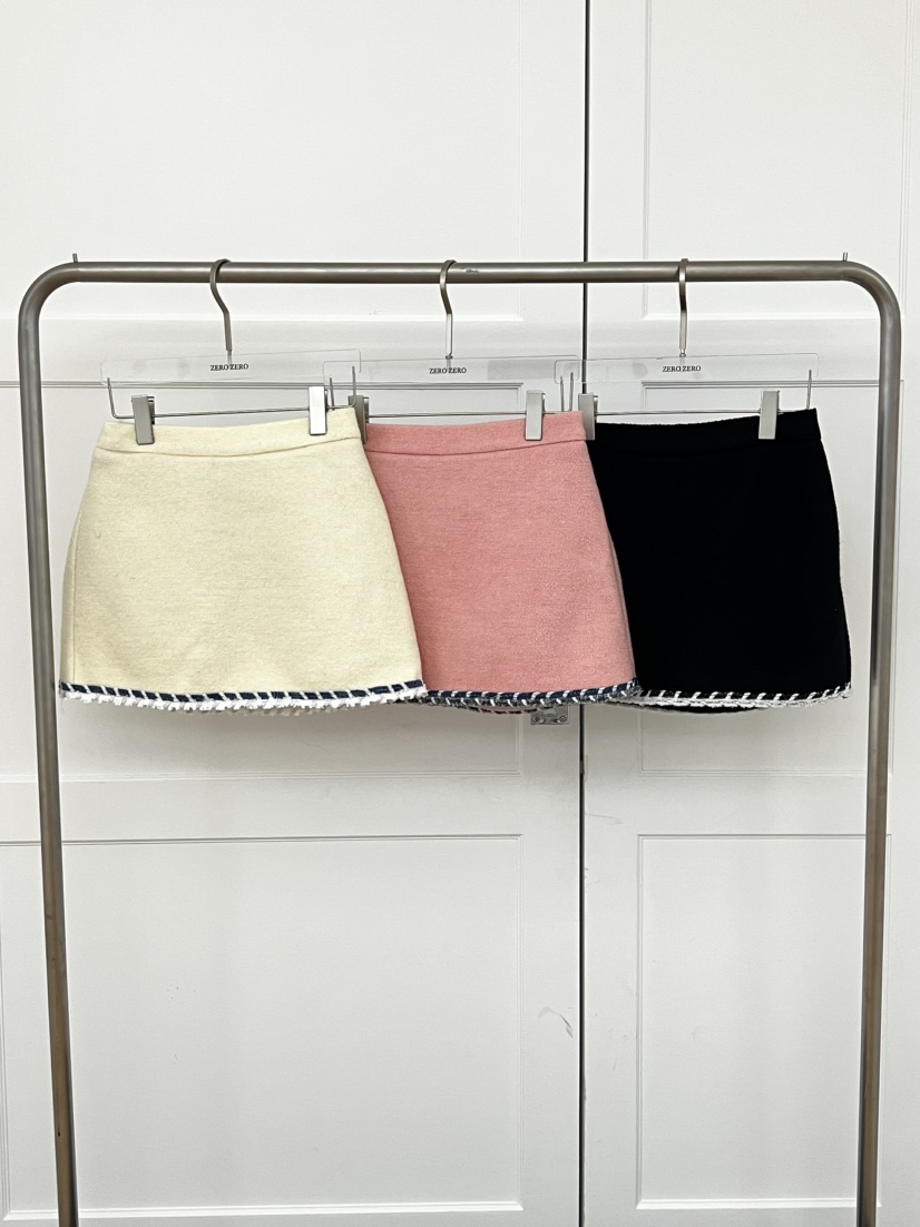 ZEROZERO東大門㊣代購女裝新品人氣裙褲不含腰包粗花呢羊毛ZEROZERO裙褲