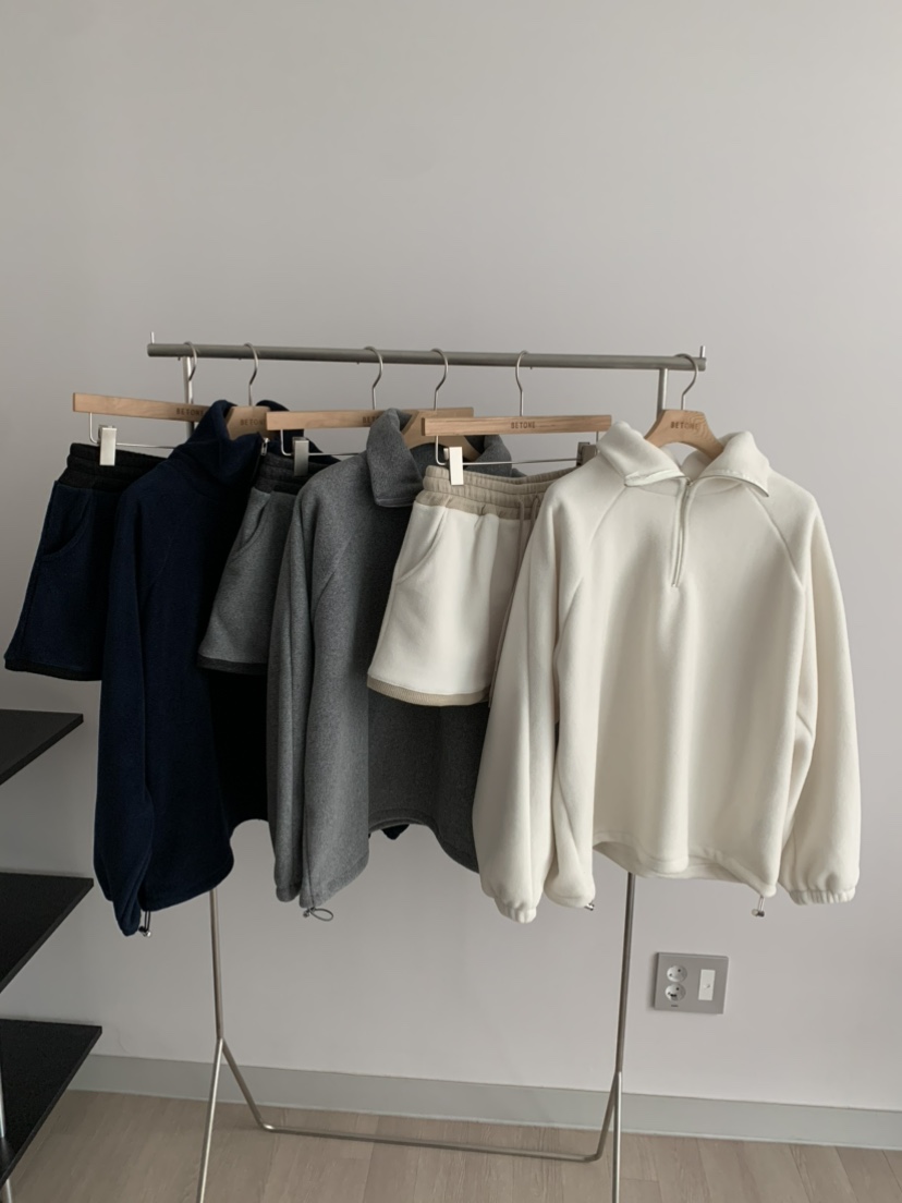 BETONE東大門㊣直郵女裝新款推薦熱賣職業人氣套裝抓絨拉鏈BETONE套裝