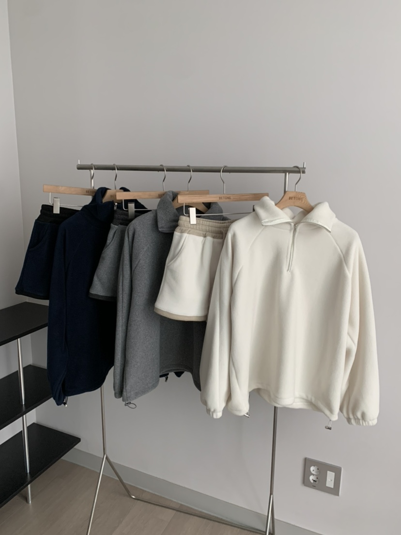 BETONE東大門㊣直郵女裝新款推薦熱賣職業人氣套裝抓絨拉鏈BETONE套裝