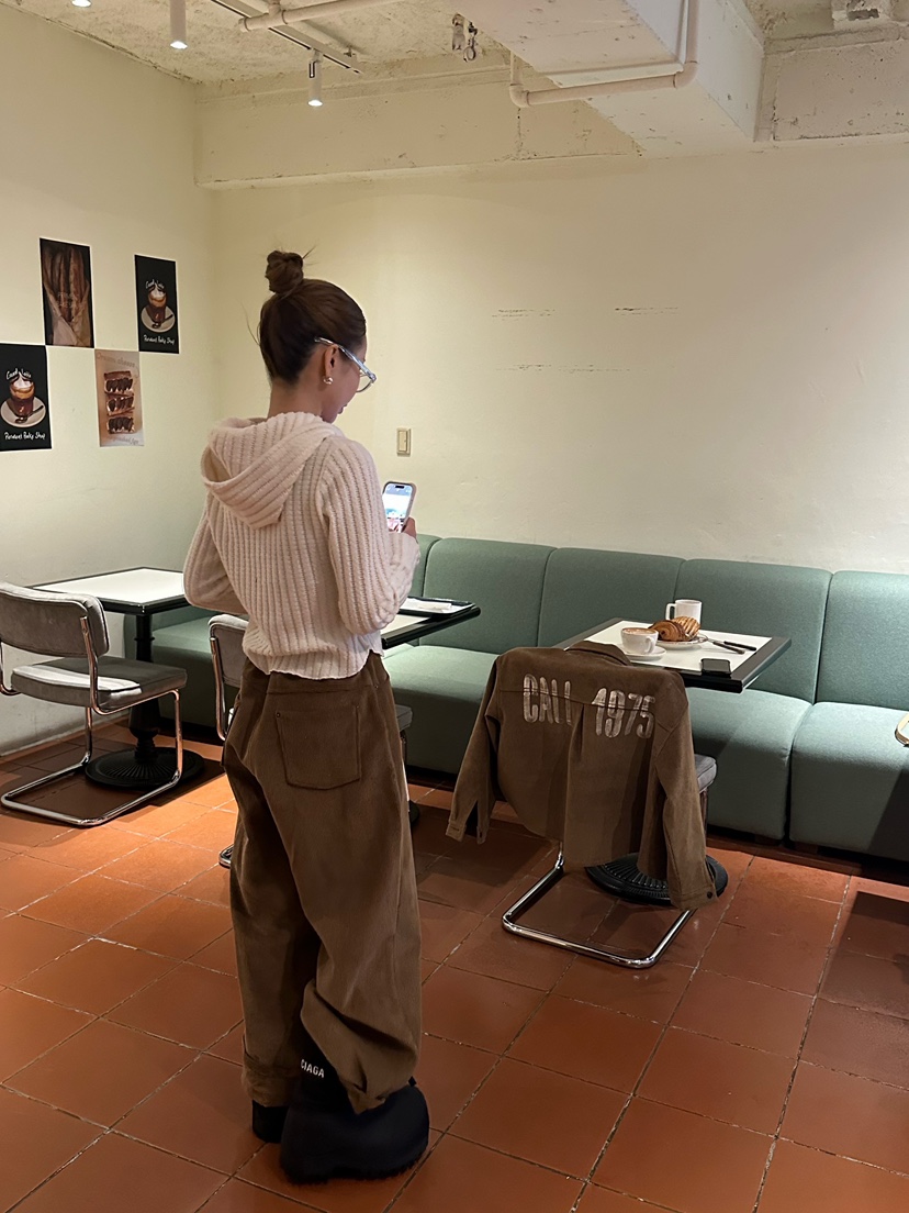 ZEROZERO韓國代購㊣女裝新品25秋冬休閑時尚職業休閑褲燈芯絨ZEROZERO休閑褲