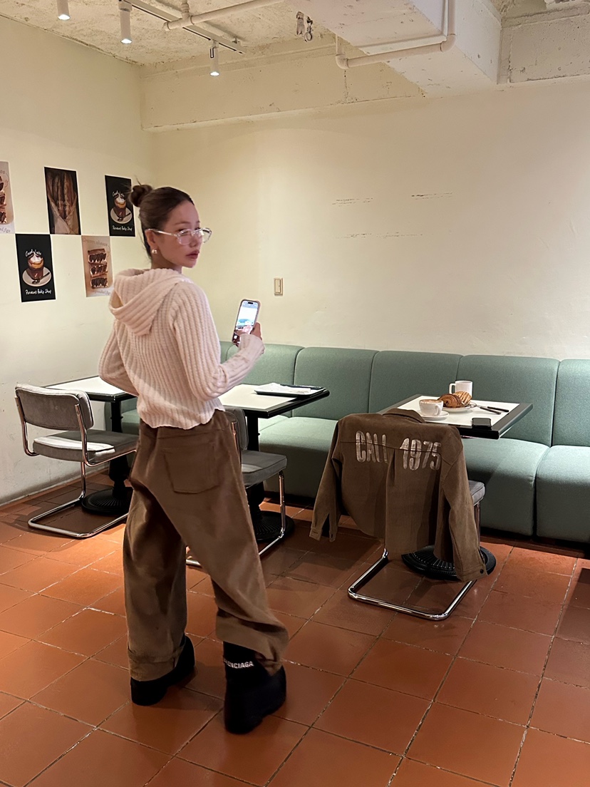 ZEROZERO韓國代購㊣女裝新品25秋冬休閑時尚職業休閑褲燈芯絨ZEROZERO休閑褲