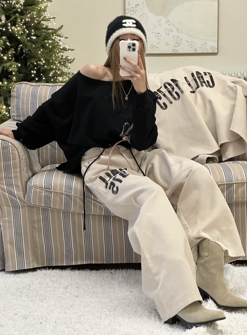 ZEROZERO韓國代購㊣女裝新品25秋冬休閑時尚職業休閑褲燈芯絨ZEROZERO休閑褲