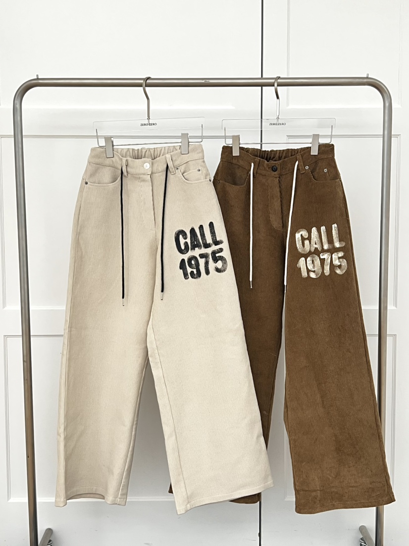 ZEROZERO韓國代購㊣女裝新品25秋冬休閑時尚職業休閑褲燈芯絨ZEROZERO休閑褲