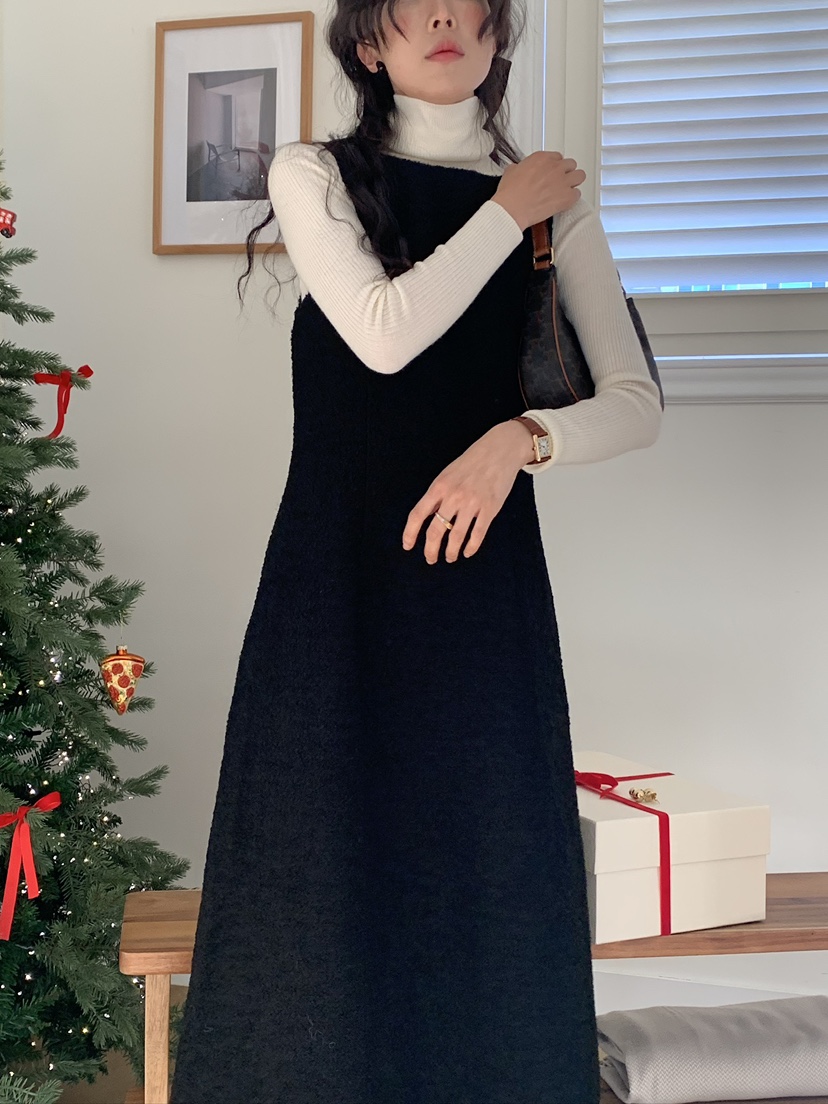 MOVENNE東大門㊣代購女裝新款時尚人氣25秋冬休閑職業連衣裙MOVENNE連衣裙