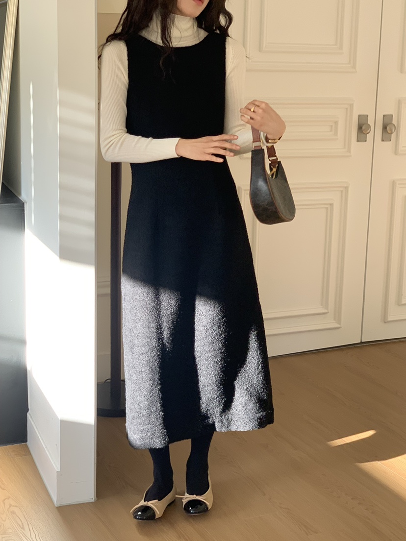 MOVENNE東大門㊣代購女裝新款時尚人氣25秋冬休閑職業連衣裙MOVENNE連衣裙