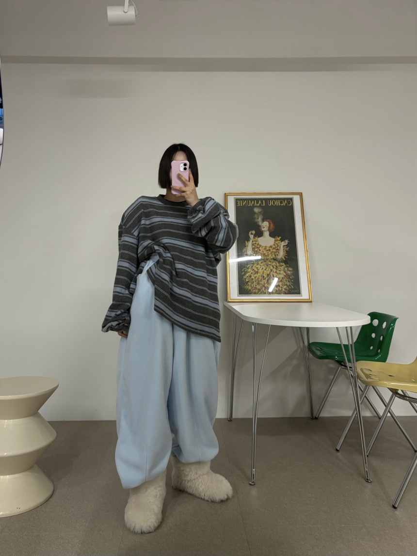 OURWAVE/OUR ROOM東大門㊣實拍女士新品25秋冬休閑褲羊毛褶裥Our Wave/Our Room休閑褲