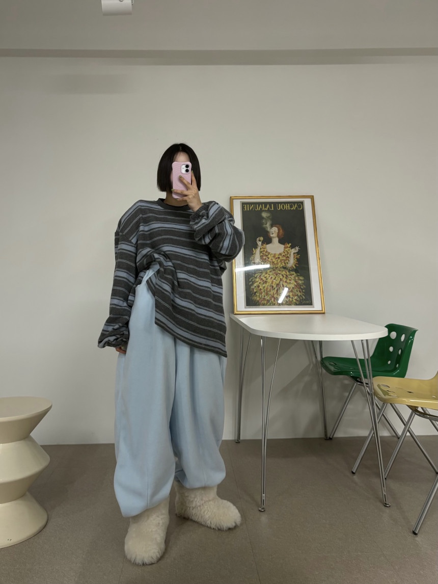 OURWAVE/OUR ROOM東大門㊣實拍女士新品25秋冬休閑褲羊毛褶裥Our Wave/Our Room休閑褲