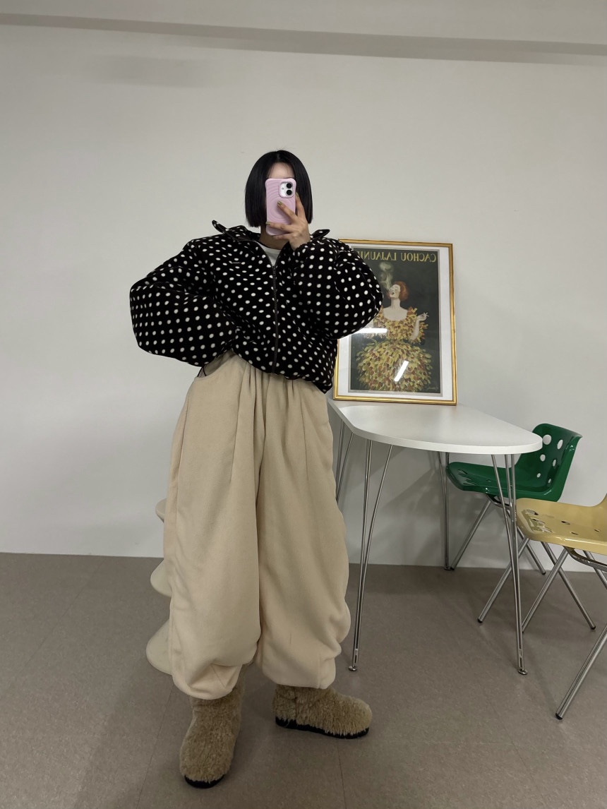 OURWAVE/OUR ROOM東大門㊣實拍女士新品25秋冬休閑褲羊毛褶裥Our Wave/Our Room休閑褲