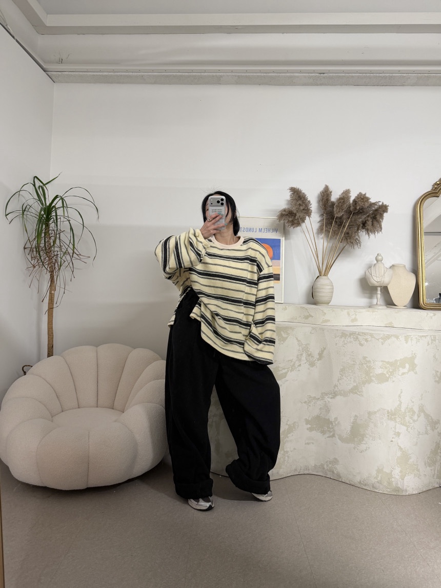 OURWAVE/OUR ROOM東大門㊣實拍女士新品25秋冬休閑褲羊毛褶裥Our Wave/Our Room休閑褲