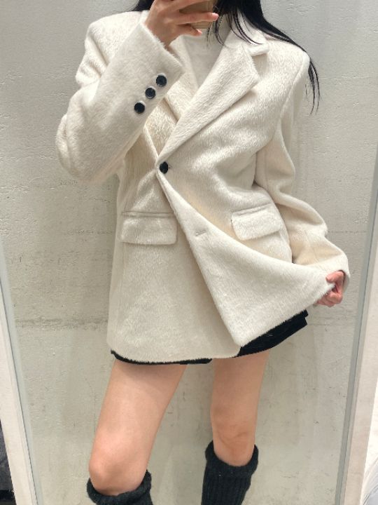 mars東大門㊣直郵女裝新品25秋冬人氣職業推薦休閑夾克羊毛mars夾克