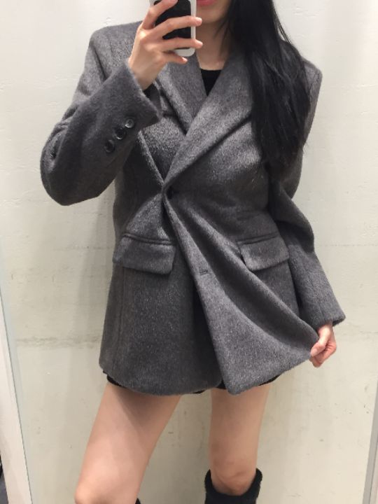 mars東大門㊣直郵女裝新品25秋冬人氣職業推薦休閑夾克羊毛mars夾克