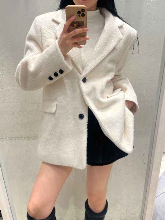 mars東大門㊣直郵女裝新品25秋冬人氣職業推薦休閑夾克羊毛mars夾克