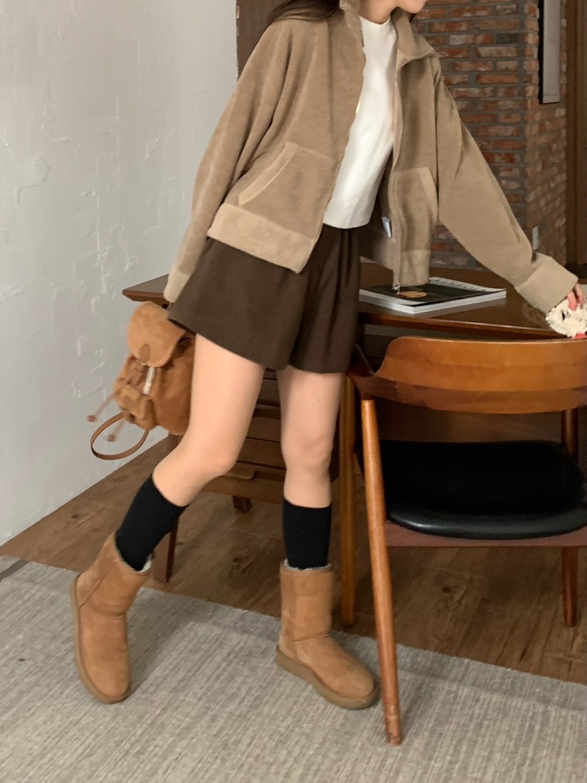 BLEECKER韓國直郵㊣女士新品職業人氣時尚推薦休閑25秋冬夾克BLEECKER夾克