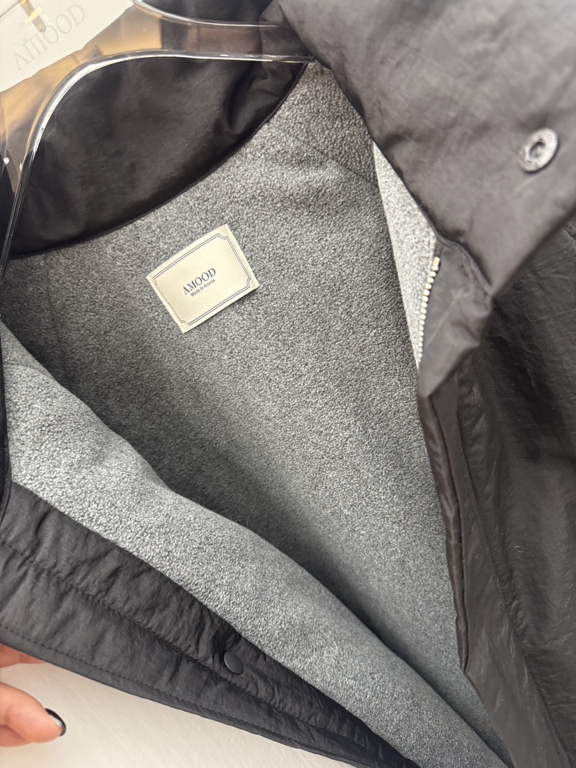 AMOOD東大門㊣實拍女裝新品25秋冬時尚人氣推薦職業夾克填充AMOOD夾克