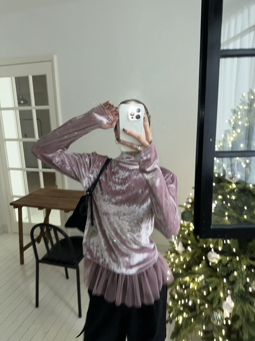 ZEROZERO東大門㊣實拍女士新款時尚熱賣25秋冬長袖T恤天鵝絨保暖ZEROZERO長袖T恤