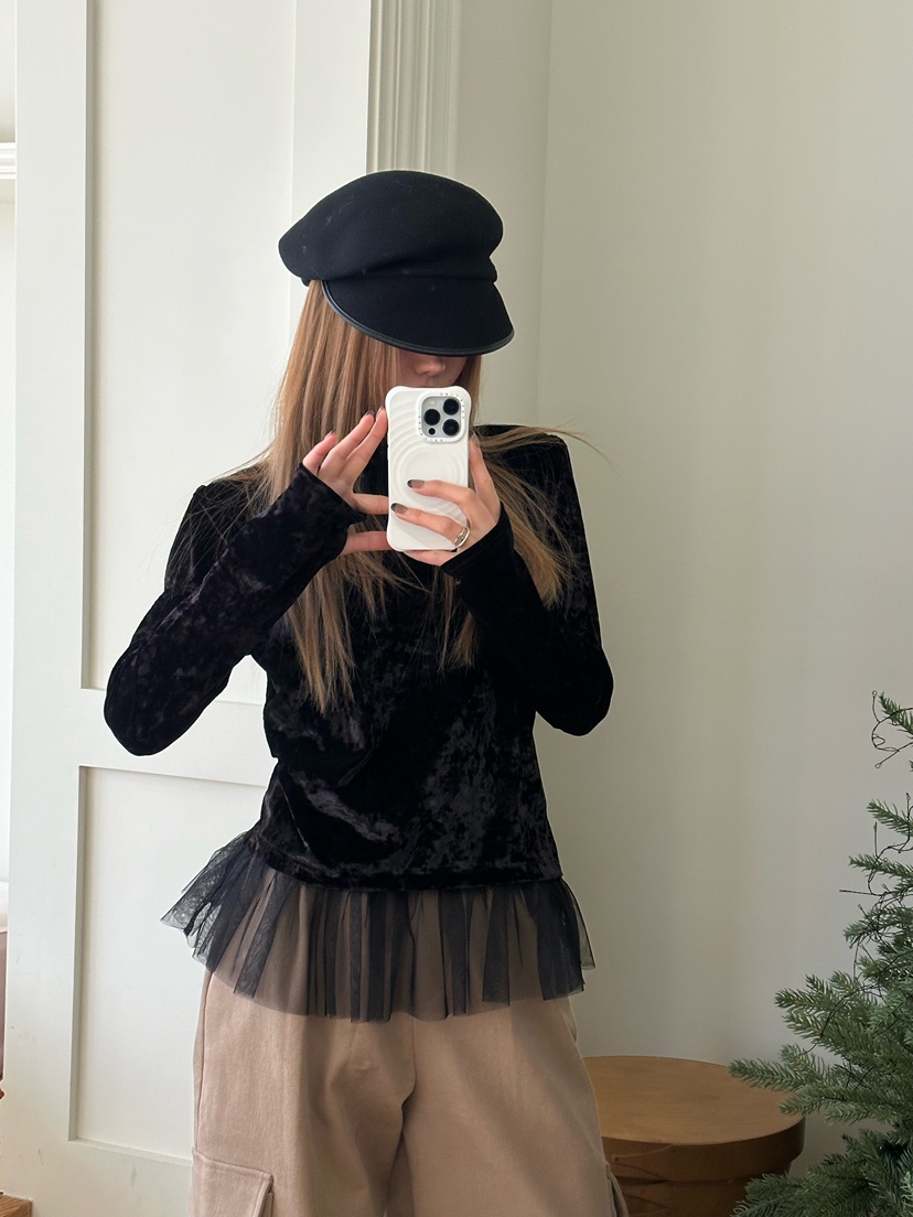 ZEROZERO東大門㊣實拍女士新款時尚熱賣25秋冬長袖T恤天鵝絨保暖ZEROZERO長袖T恤