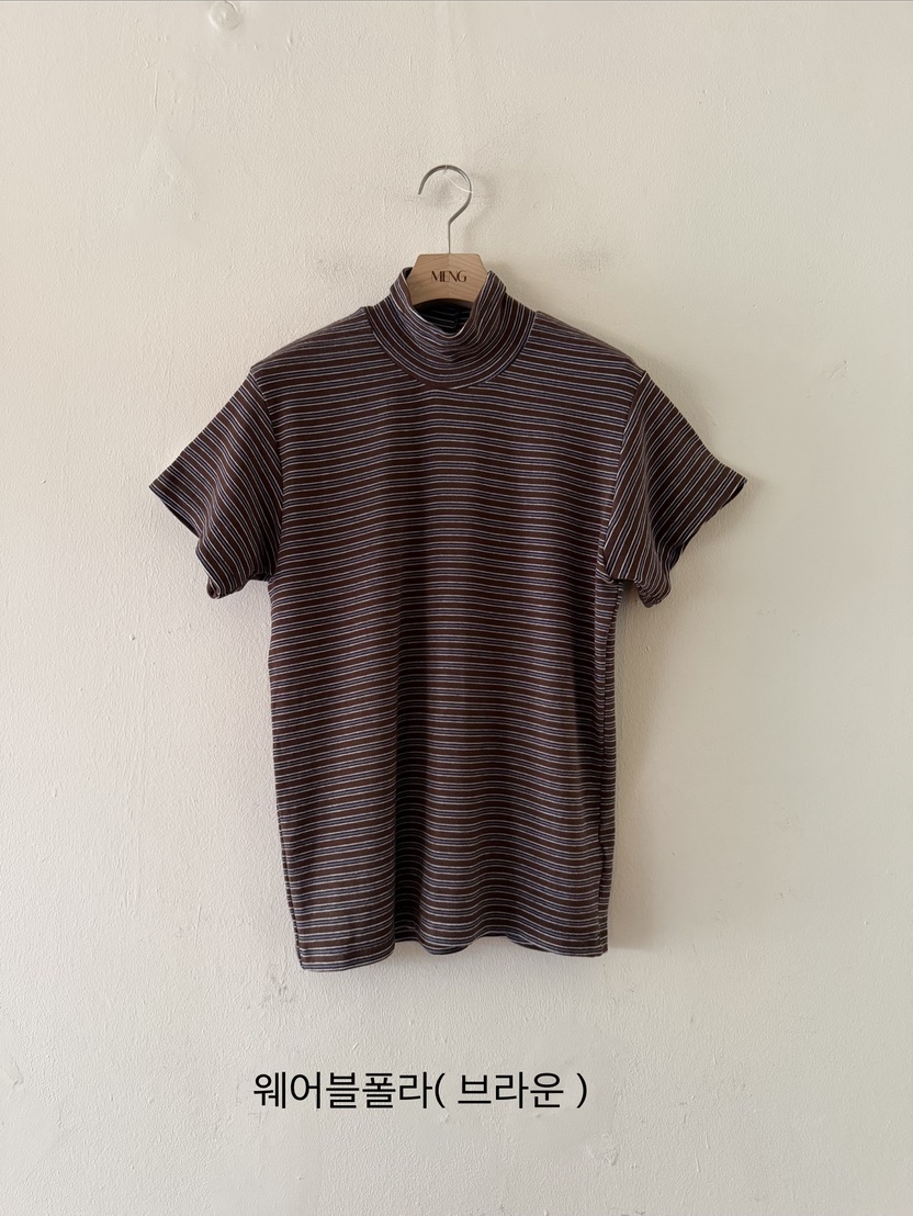 MENG韓國直郵㊣女裝新款熱賣休閑推薦25秋冬人氣職業時尚T恤MENGT恤圖色1